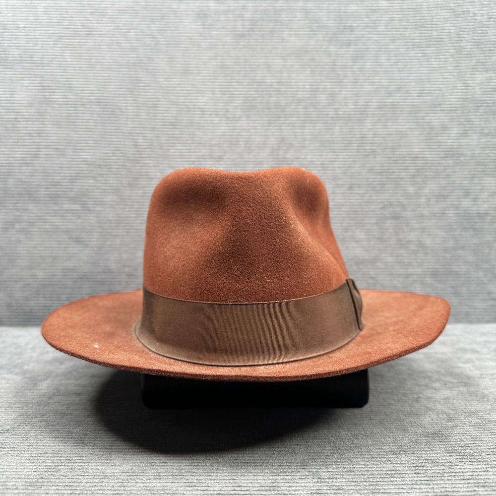 Golden Gate Hat Company Adventure Fedora Rust Brown Wool Felt Mens Medium USA